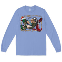 Colony Blue joy Christmas Long Sleeve Tee - CowhideDigitalArt