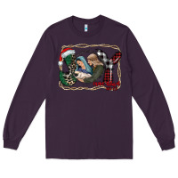 Plum joy Christmas Long Sleeve Tee - CowhideDigitalArt