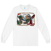White joy Christmas Long Sleeve Tee - CowhideDigitalArt