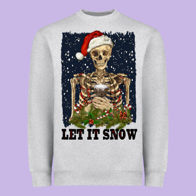Let It Snow Heavyweight Sweatshirt Designed By Ranaportraitstore