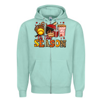 Seafoam tis the season softball Zipper Hoodie - Jasminsmagicworld