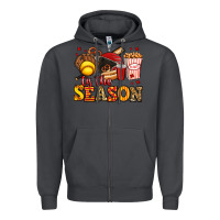 Smoke tis the season softball Zipper Hoodie - Jasminsmagicworld