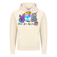 Vintage Artic peace love unicorn Vintage Hoodie - LillyAllenDesigns