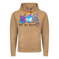 Vintage Camel peace love unicorn Vintage Hoodie - LillyAllenDesigns