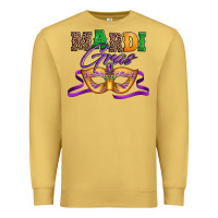 Antique Gold happy mardi gras carnival mask Premium Sweatshirt - Jasminsmagicworld