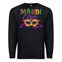 Black happy mardi gras carnival mask Premium Sweatshirt - Jasminsmagicworld