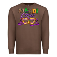 Chestnut happy mardi gras carnival mask Premium Sweatshirt - Jasminsmagicworld