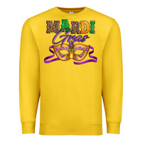 Lemon happy mardi gras carnival mask Premium Sweatshirt - Jasminsmagicworld