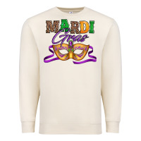 Sandshell happy mardi gras carnival mask Premium Sweatshirt - Jasminsmagicworld