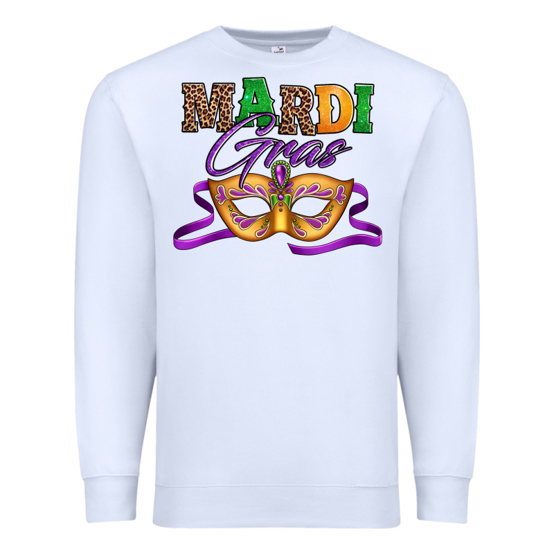 Happy Mardi Gras Carnival Mask Premium Sweatshirt by Jasminsmagicworld | Teevron