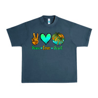 Midnight Navy peace love beach Urban Heavy Tee - Jasminsmagicworld