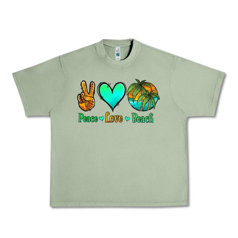 Peace Love Beach Urban Heavy Tee by Jasminsmagicworld | Teevron
