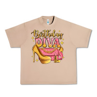 Burro birthday diva pink and gold glitter Urban Heavy Tee - LillyAllenDesigns