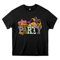 Black mardi gras  party olivia Heavy Core Tee - OliviaCreatesArt