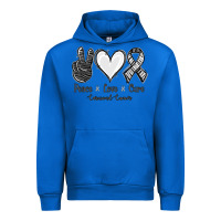 Cobalt Peace Love Cure Carcinoid Cancer Urban Hoodie - Jasminsmagicworld