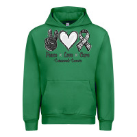 Emerald Peace Love Cure Carcinoid Cancer Urban Hoodie - Jasminsmagicworld