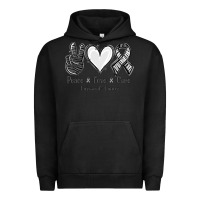 Pigment Black Peace Love Cure Carcinoid Cancer Urban Hoodie - Jasminsmagicworld