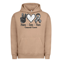 Pigment Burro Peace Love Cure Carcinoid Cancer Urban Hoodie - Jasminsmagicworld