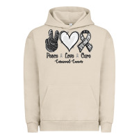 Pigment French Oak Peace Love Cure Carcinoid Cancer Urban Hoodie - Jasminsmagicworld
