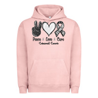 Pigment Salmon Peace Love Cure Carcinoid Cancer Urban Hoodie - Jasminsmagicworld
