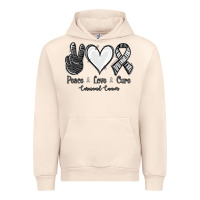 Sandshell Peace Love Cure Carcinoid Cancer Urban Hoodie - Jasminsmagicworld