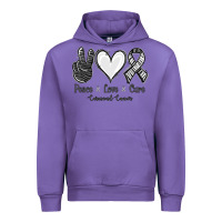 Tulip Peace Love Cure Carcinoid Cancer Urban Hoodie - Jasminsmagicworld