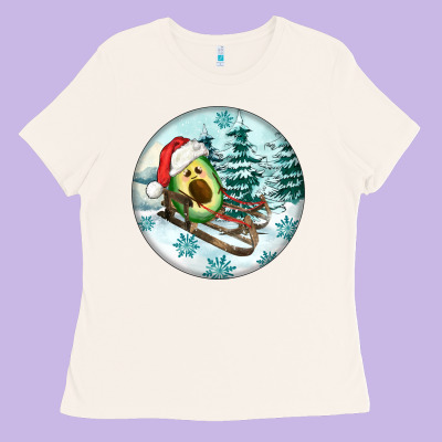 Slide Avocado Ladies Tee Designed By Fadigitalartstudio