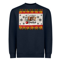 Navy very merry teacher Heavyweight Sweatshirt - Jasminsmagicworld