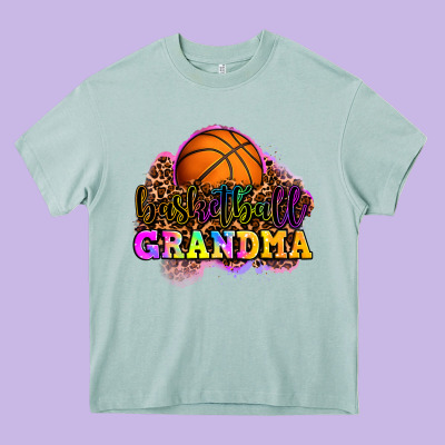 Basketball Grandma Heavy Core Tee Designed By Oliviacreatesart
