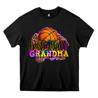 Black basketball grandma Heavy Core Tee - OliviaCreatesArt