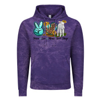 Cloud Purple Peace Love Merino Wool Sheep Vintage Hoodie - LillyAllenDesigns