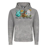 Cloud Rock Peace Love Merino Wool Sheep Vintage Hoodie - LillyAllenDesigns