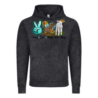 Vintage Black Peace Love Merino Wool Sheep Vintage Hoodie - LillyAllenDesigns