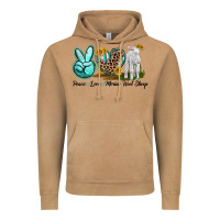 Vintage Camel Peace Love Merino Wool Sheep Vintage Hoodie - LillyAllenDesigns