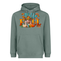 Sage hello fall heifer cow Heavyweight Hoodie - RanaPortraitStore