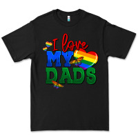 Black I love my dads Premium Tee - FaDigitalArtStudio