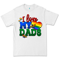 White I love my dads Premium Tee - FaDigitalArtStudio