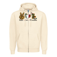 Sandshell Peace Love Mexicana Zipper Hoodie - RanaPortraitStore