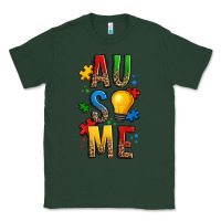 Sports Green ausome autism Classic Tee - OliviaCreatesArt