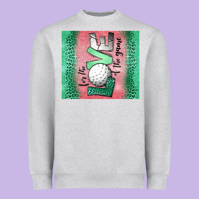 For The Love Of The Game Golf Heavyweight Sweatshirt Designed By Jasminsmagicworld