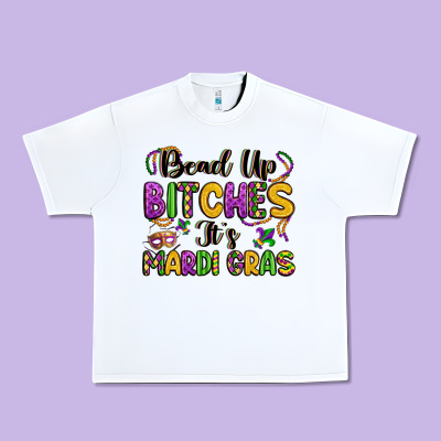 Bead Up Bitches It S Mardi Gras Urban Heavy Tee Designed By Lillyallendesigns