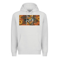 Dove Grey texas map bull skull sunflower leopard licence plate Premium Hoodie - Artiststas