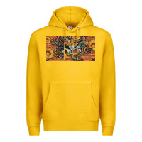 Lemon texas map bull skull sunflower leopard licence plate Premium Hoodie - Artiststas