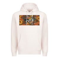 Pale Pink texas map bull skull sunflower leopard licence plate Premium Hoodie - Artiststas