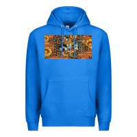 True Royal texas map bull skull sunflower leopard licence plate Premium Hoodie - Artiststas