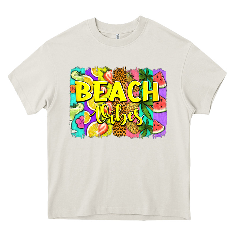 Beach Vibes Summer Brushstroke Heavy Core Tee by Jasminsmagicworld | Teevron