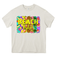 Cream beach vibes summer brushstroke Heavy Core Tee - Jasminsmagicworld