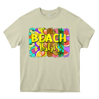 Mossy beach vibes summer brushstroke Heavy Core Tee - Jasminsmagicworld