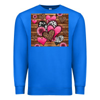 True Royal valentines day western hearts and sunflowers Premium Sweatshirt - Jasminsmagicworld