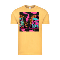 Vintage Mustard freedom rocks seamless pattern Vintage Tee - BundleAndBundleShop